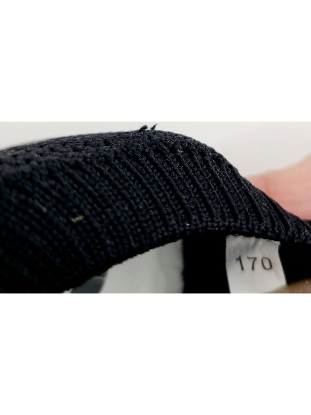 Kids Slip On Black Shoes Unisex Breathable Knit Elastic Drawstring Size 10 Youth - Picture 6 of 7